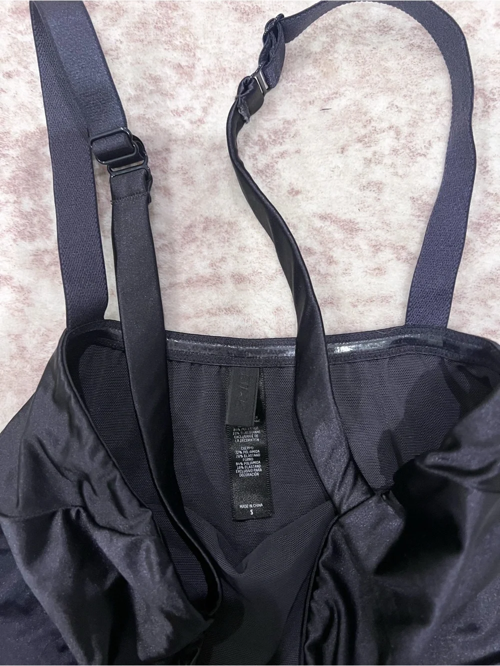 Skims Gunmetal Black One Piece Swimsuit